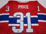 Carey Price of the Montreal Canadiens signed autographed hockey jersey Legends COA 481