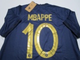 Kylian Mbappe of France signed autographed soccer jersey PAAS COA 719