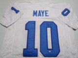 Drake Maye of the North Carolina Tarheals signed autographed football jersey PAAS COA 658