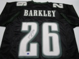 Saquon Barkley of the Philadelphia Eagles signed autographed football jersey Legends COA 461