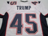 Donald Trump POTUS signed autographed football jersey TAA COA 476