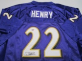 Derrick Henry of the Baltimore Ravens signed autographed football jersey Legends COA 448