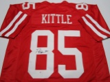 George Kittle of the San Francisco 49ers signed autographed football jersey PAAS COA 243