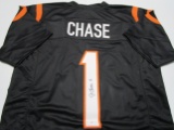Ja'Marr Chase of the Cincinnati Bengals signed autographed football jersey PAAS COA 111