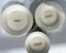 Porcelain Cream Plates & Bowls 9