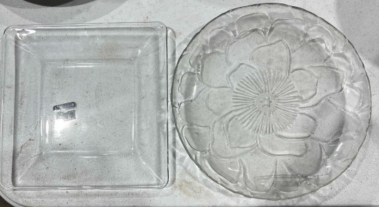 Glass Decorative Salad / Desert Plates