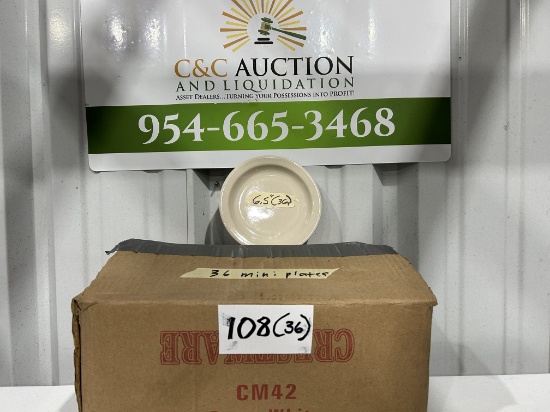 NEW Crestware Porcelain Cream 6.5" Plates