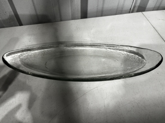 Glass Serving Platter 19.5" x 6"