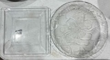 Glass Decorative Salad / Desert Plates