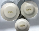 Porcelain Cream Plates & Bowls 9