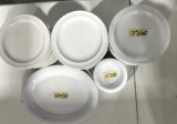 Melamine Assorted Plates - White