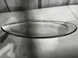 Glass Serving Platter 19.5