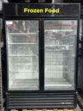 TRUE 2 Glass Door Merchandising Freezer
