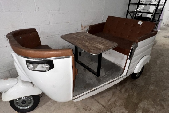 Custom Made Vespa 150, (with Seating For 4 People & Table, (non-functioning)