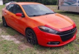 2015 Orange Dodge Dart Rally S -2.4 L engine -  4 Door - Runs