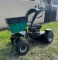 LESCO Spreader 125lbs Ride Behind Fertilizer Gas Spreader Runs