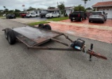 16' Tandem Axled Steel Car Hauling Transport Trailer w/ Winch Ramos