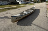 2011 17' Canoe Aluminum 3-Person Fishing Boat