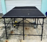 (4) Sico 6' Feet by 8' Feet Wide by 4' foot tall Folding Stages Wheels