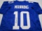 Eli Manning of the NY Giants signed autographed football jersey PAAS COA 429