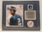 Derek Jeter of the NY Yankees Authentic Game-Used Jersey Swatch matted to 16x20 PAAS Sticker 258