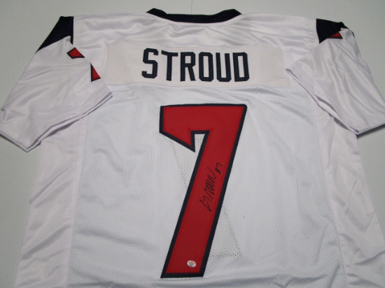 CJ Stroud of the Houston Texans signed autographed football jersey PAAS COA 882