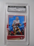 George Kittle of the San Francisco 49ers signed autographed slabbed sportscard PAAS Sticker 020