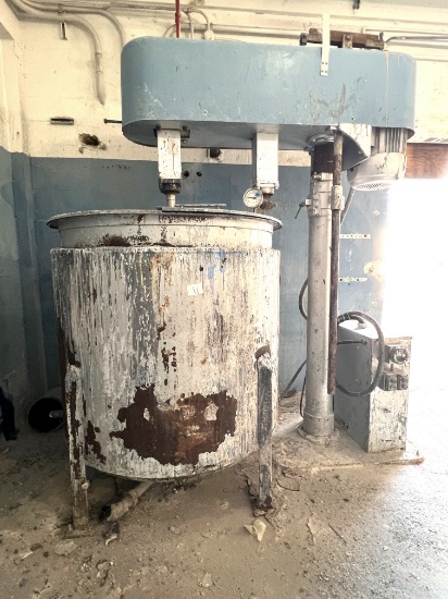 Jacketed Tank, Explosion Proof High Shear Mixer, with 50 H.P. Motor, 470 Gallon Capacity, Power: