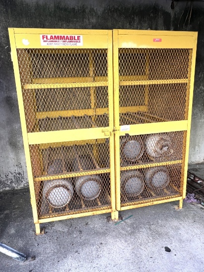 Propane Storage Cage with (6) Propane Tanks