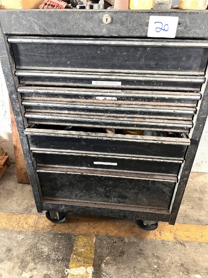 Large ToolBox on Casters with Contents