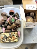 Box of New Sanding Wheels Plus Box of Drimel Wheels