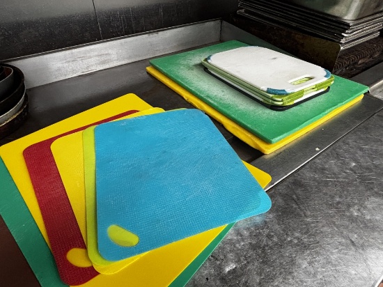 (13) Assorted Colored Cutting Boards