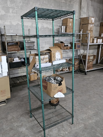 23" Five Tier Epoxy Coated Metro Rack Unit (no contents)