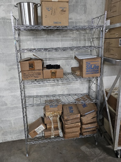 42" Five Tier S/S Rack Unit (no contents)