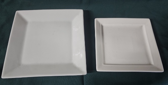 BRAND NEW Yanco & CAC Commercial Chinaware Square Dinner Plates