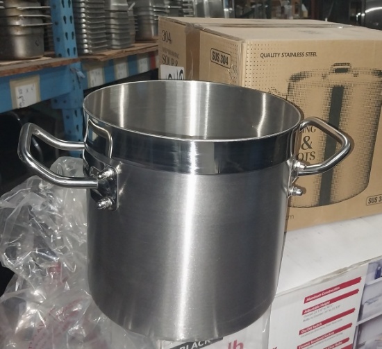 New Stainless steel Deep Drawing Soup & Stock Pot -20 x 20 cm