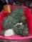 Christmas Decorations, lights with plastic bin