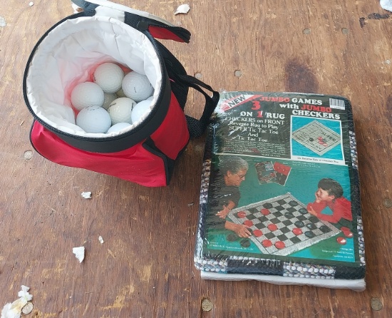 New 3 in 1 Rug Gaming and Golf Balls