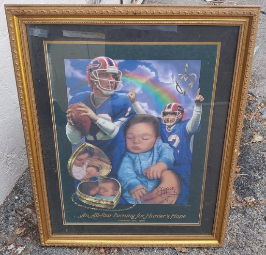Jim Kelly Signed and Framed -An All-Star Evening - limited edition and COA