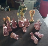 Manger Set and Angels
