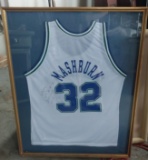 Jamal Mashburn - Signed Jersey - Framed
