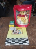 Winnie the Pooh -Special Edition Pooh with Snow globe, Sticker book As is
