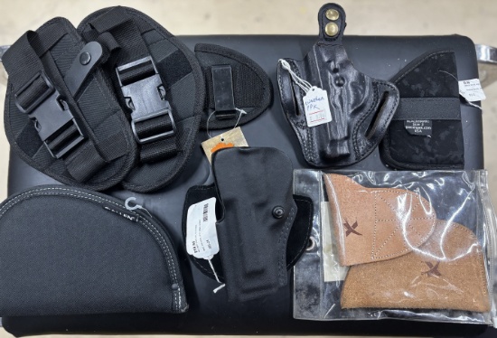 Assorted Holsters, Gun Pouch & Acces.