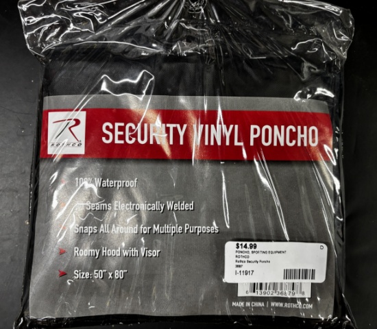 Rothco Security Vinyl Poncho