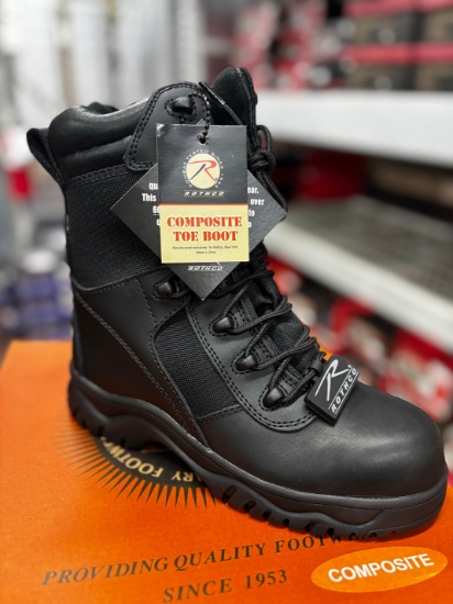 Rothco 8" Forced Entry Side Zip Comp Toe Tactical Boot