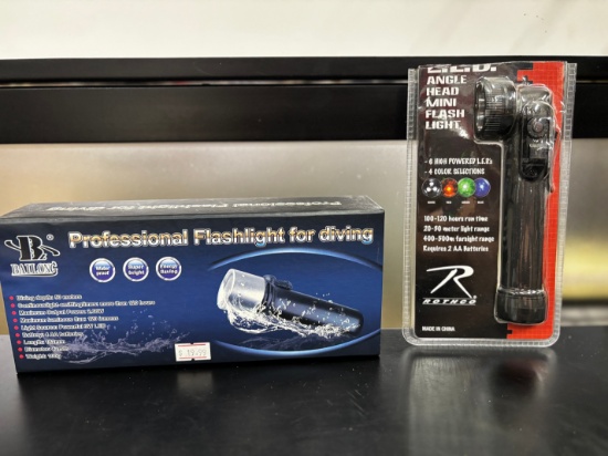 Professional Diving Flashlight & Angle Head Light