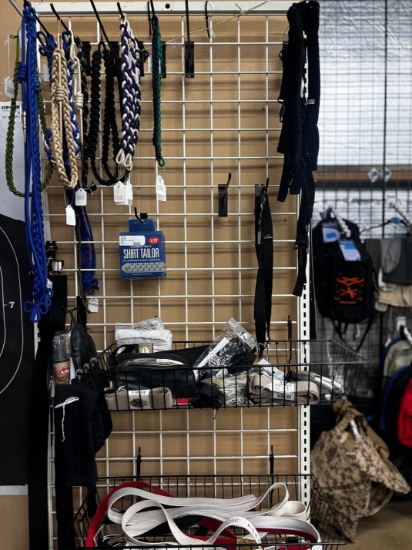 Shelf Lot of Assorted Accessories - Belts, Shoulder Cords & More