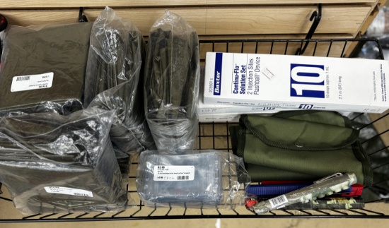 Shelf Lot - Military Blankets - ID Clear Cover - Mini Light & More
