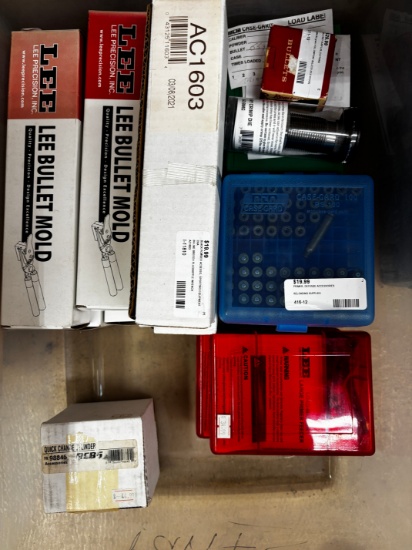 Assorted Shelf Lot of Ammo Reloading Molds & Accessories