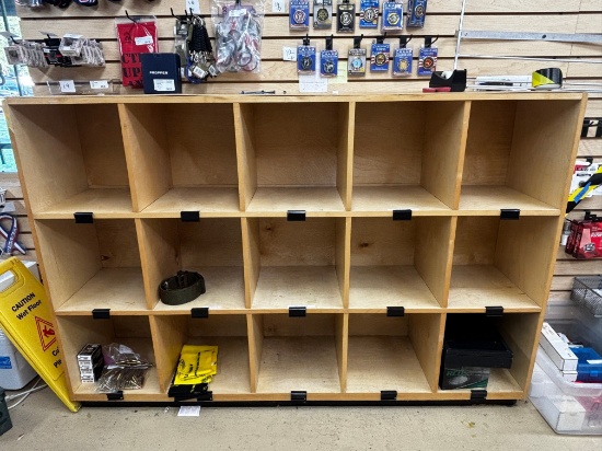 15 Cube Wood Display Shelving